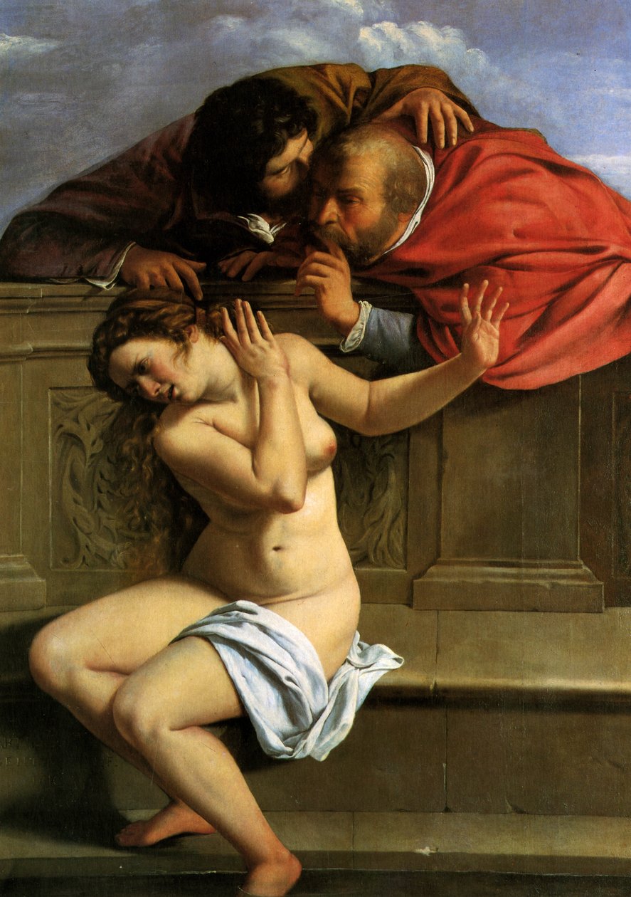 Zuzanna i Starsi autorstwa Artemisia Gentileschi