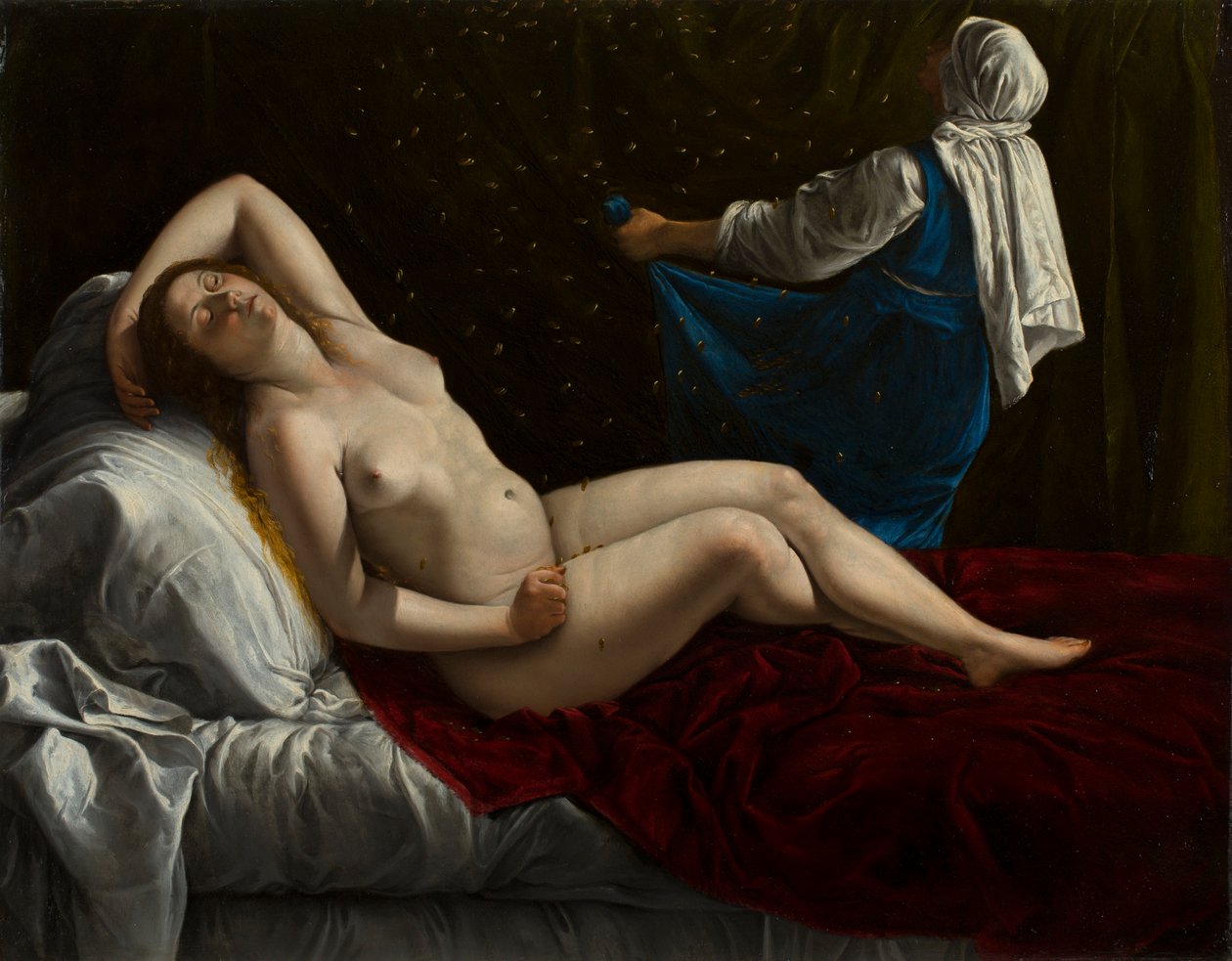 Danae autorstwa Artemisia Gentileschi