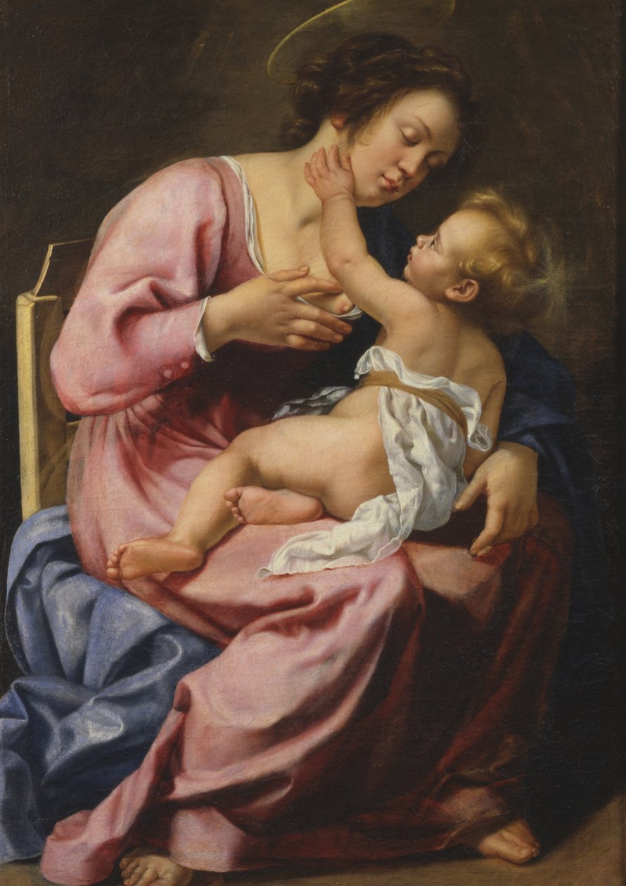 Madonna karmiąca Dzieciątko autorstwa Artemisia Gentileschi
