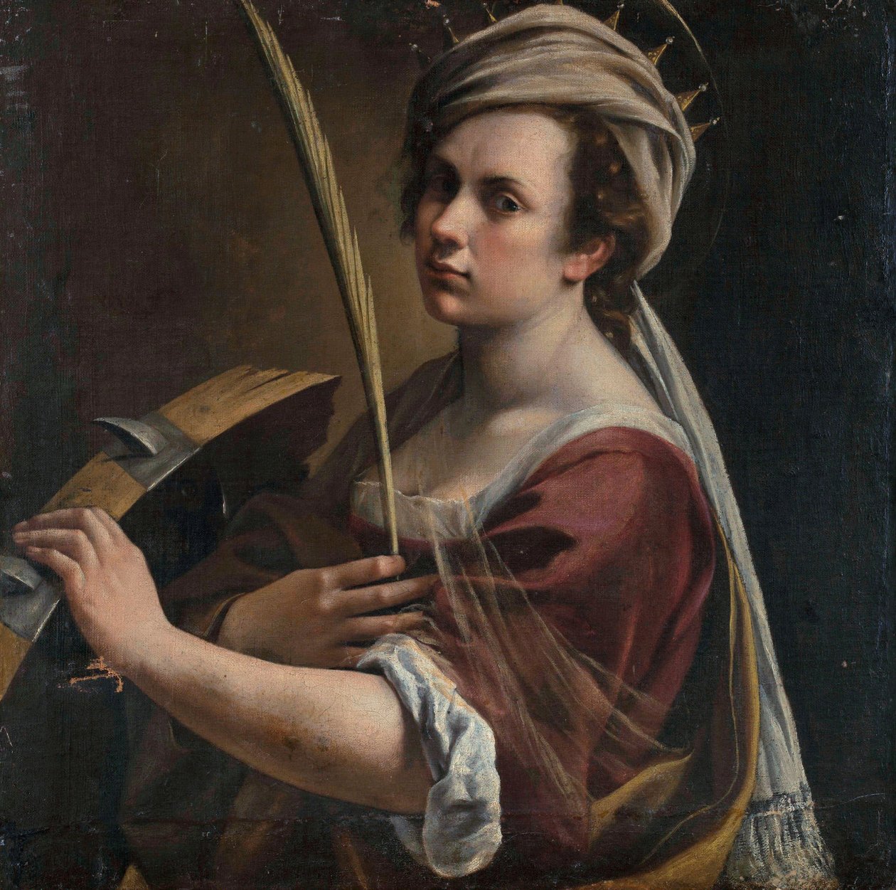 Autoportret jako święta Katarzyna Aleksandryjska autorstwa Artemisia Gentileschi