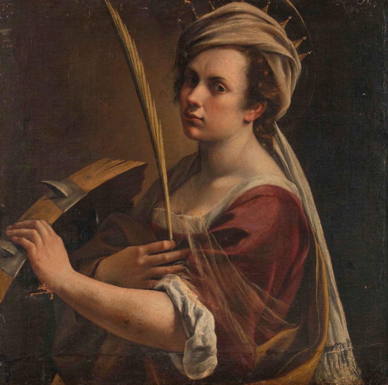 Autoportret jako Święta Katarzyna Aleksandryjska, ok. 1616 (olej na płótnie) autorstwa Artemisia Gentileschi