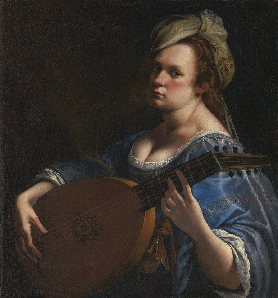 Autoportret jako grający na lutni autorstwa Artemisia Gentileschi