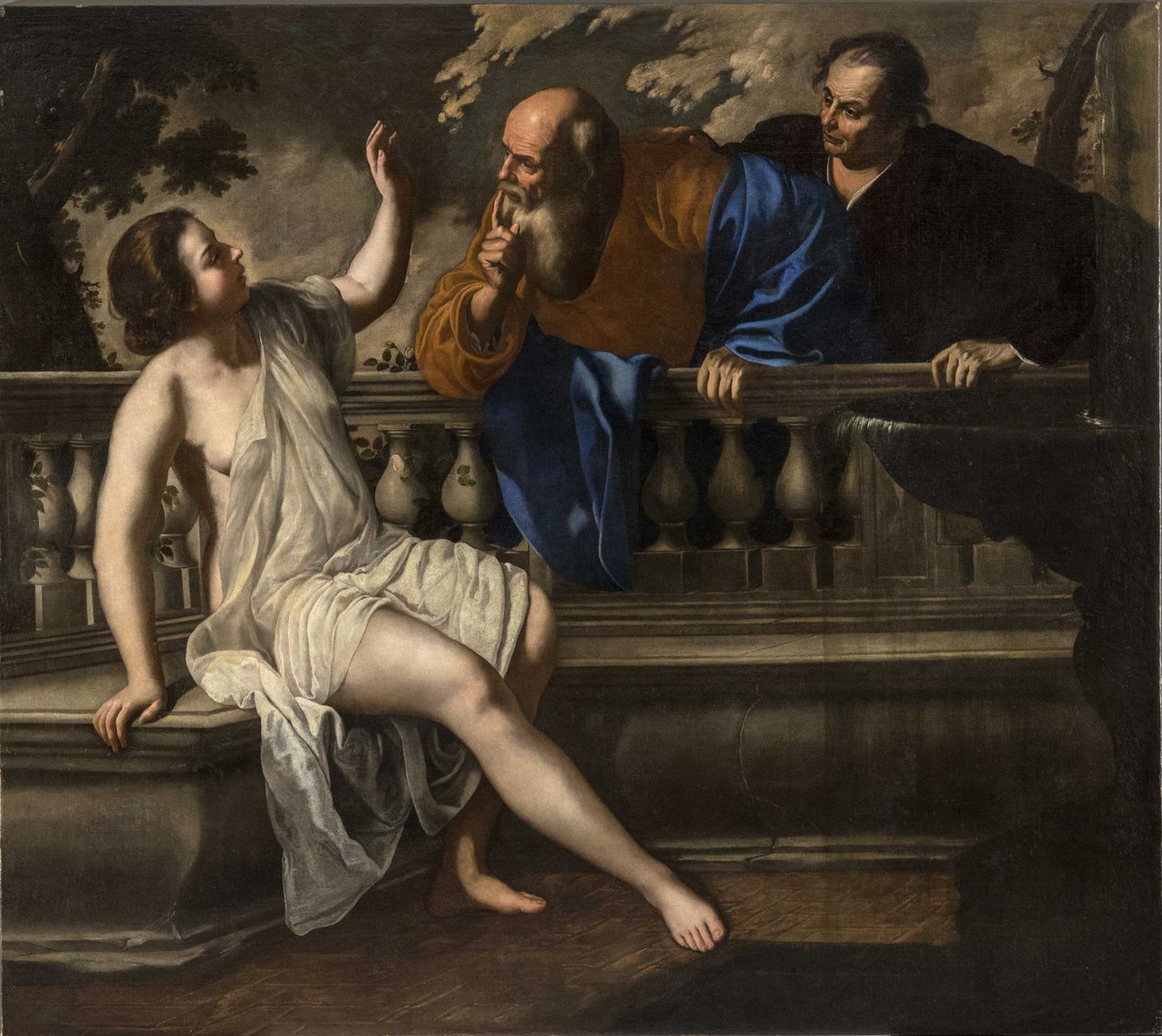 Zuzanna i starsi, 1652 autorstwa Artemisia Gentileschi