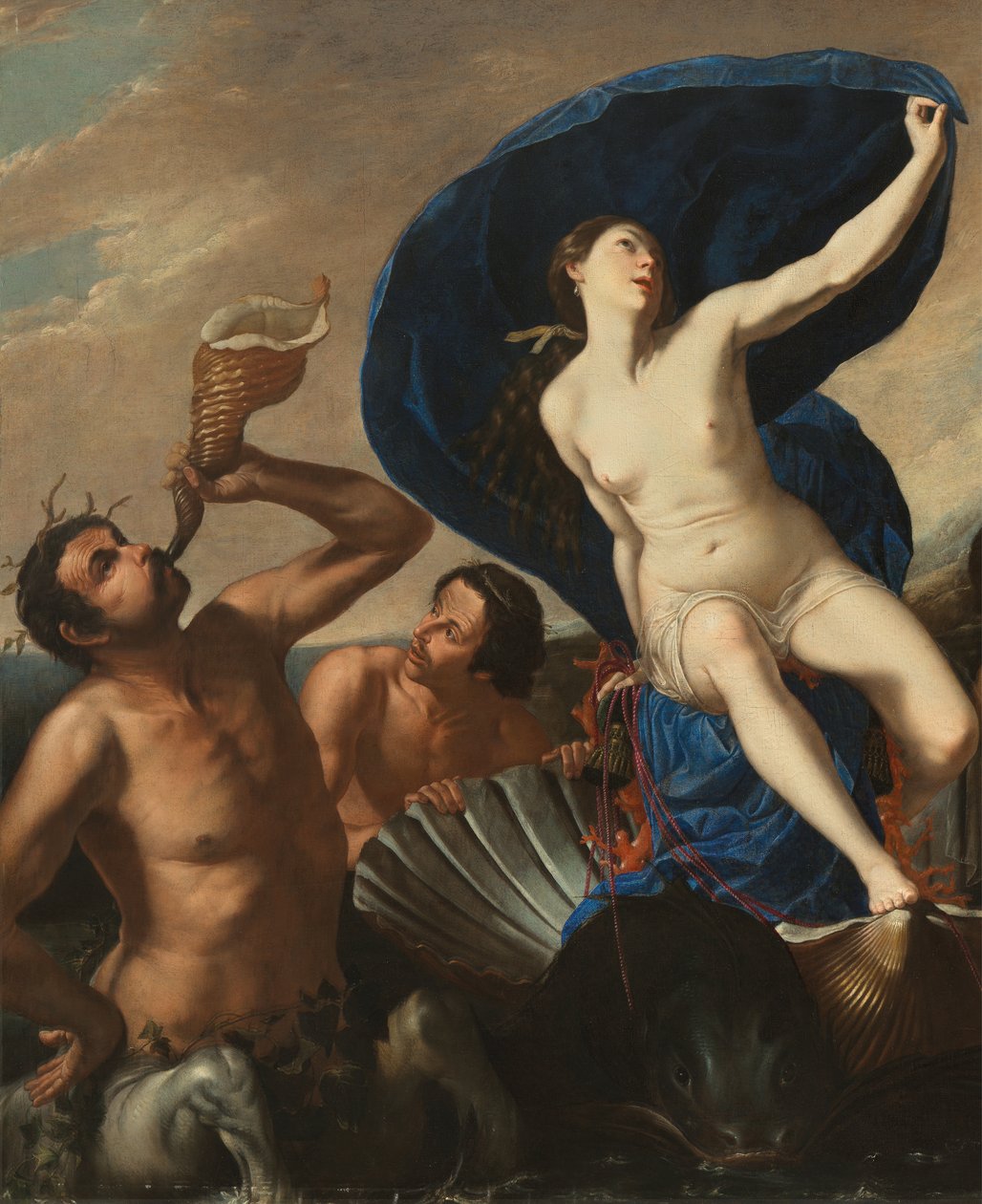 Triumf Galatei (olej na płótnie) autorstwa Artemisia and associate Gentileschi