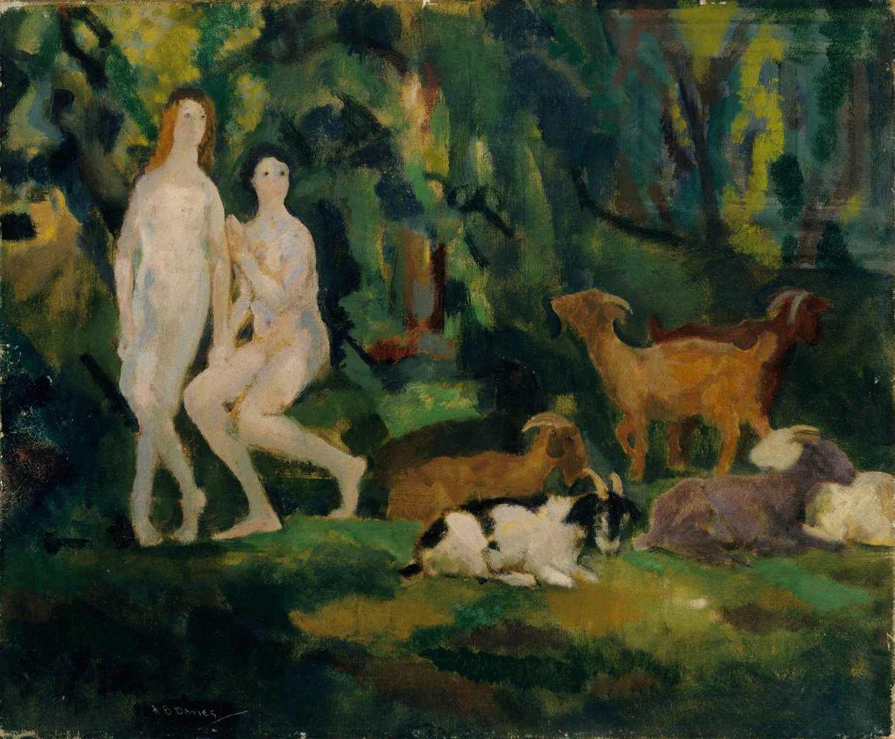 Krople rosy autorstwa Arthur Bowen Davies