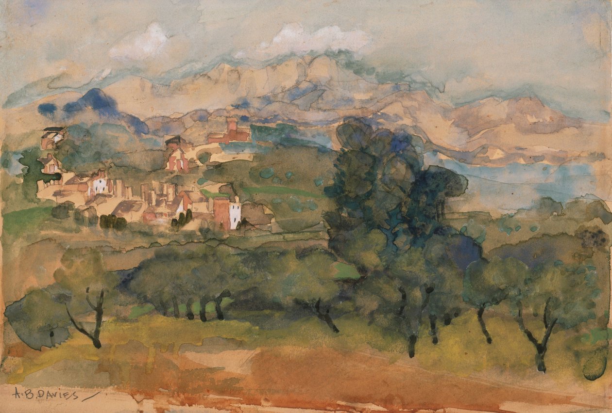 Drzewa oliwne autorstwa Arthur Bowen Davies