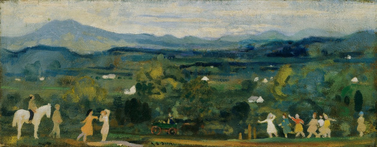 Narodziny zieleni autorstwa Arthur Bowen Davies