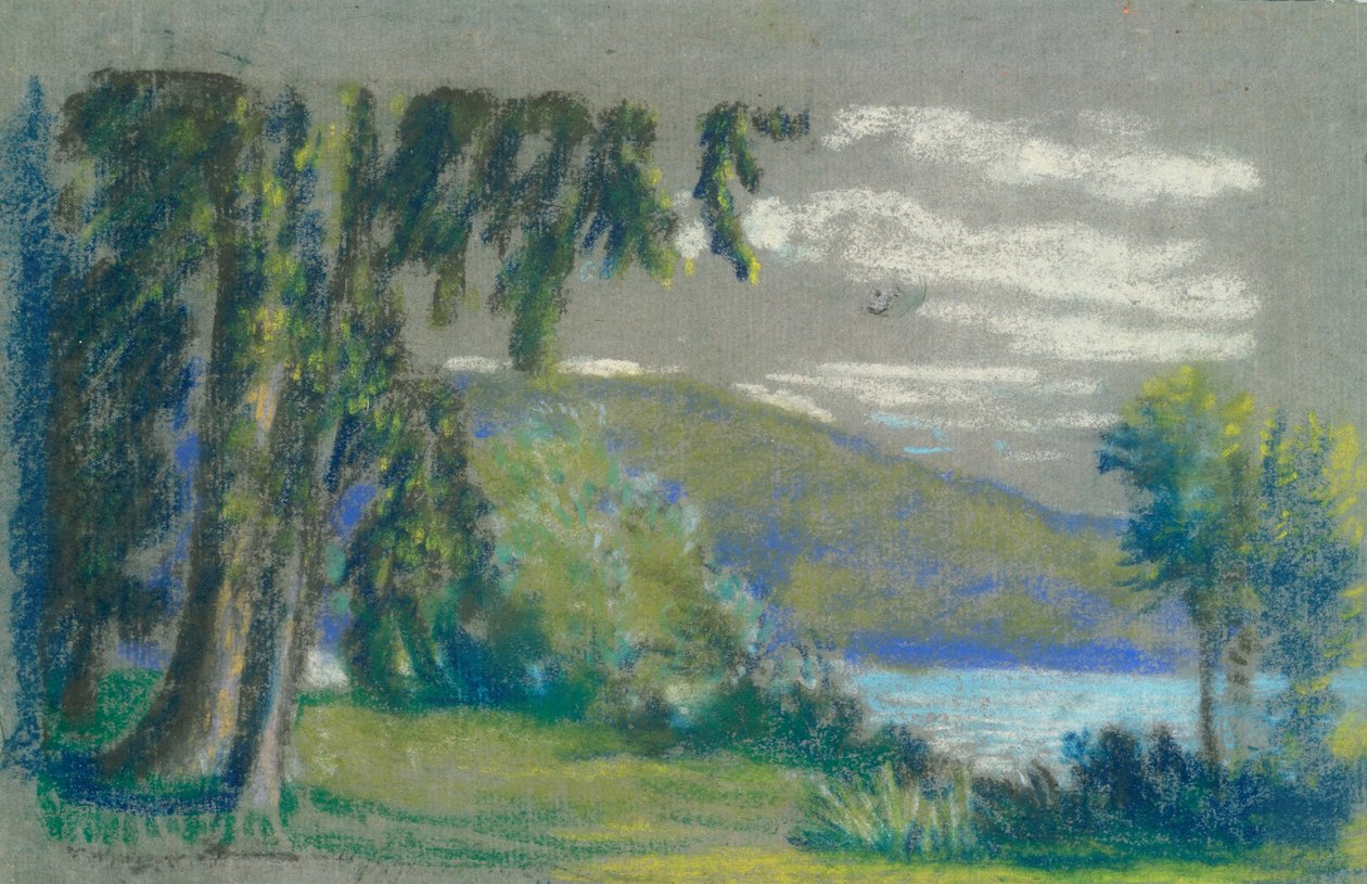 krajobraz z A.B. Książka Daviesa, wydanie -3, 50 autorstwa Arthur Bowen Davies