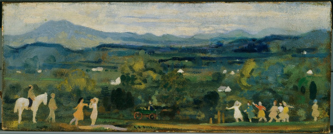 Narodziny zieleni autorstwa Arthur Bowen Davies