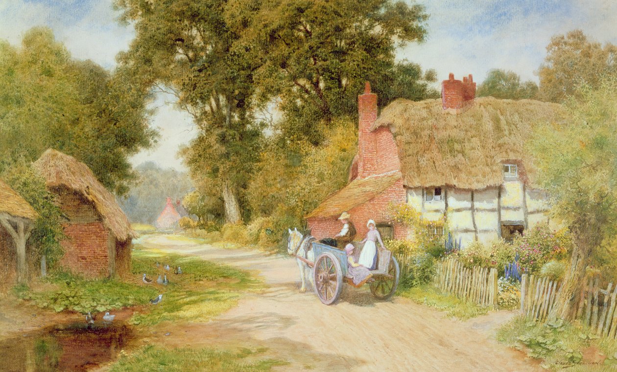 A Warwickshire Lane autorstwa Arthur Claude Strachan