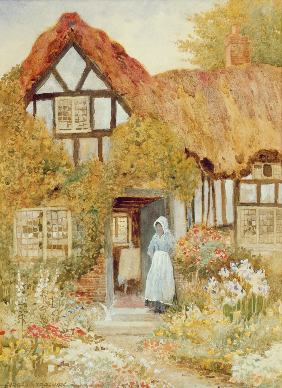 Obserwując gołębia autorstwa Arthur Claude Strachan