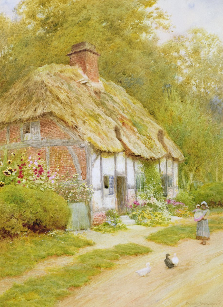 Oglądanie kaczek autorstwa Arthur Claude Strachan