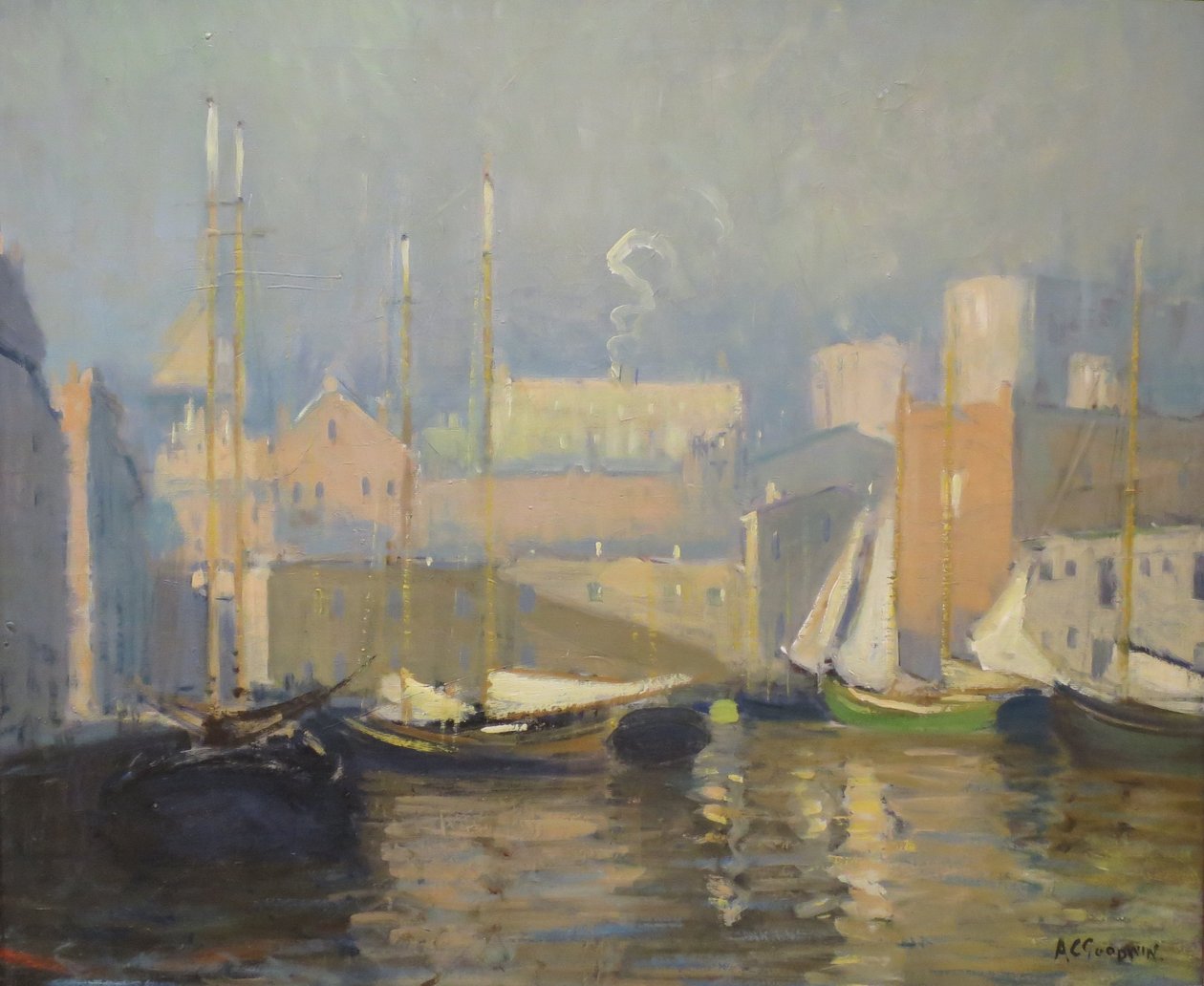 Tea Wharf, Boston autorstwa Arthur Clifton Goodwin