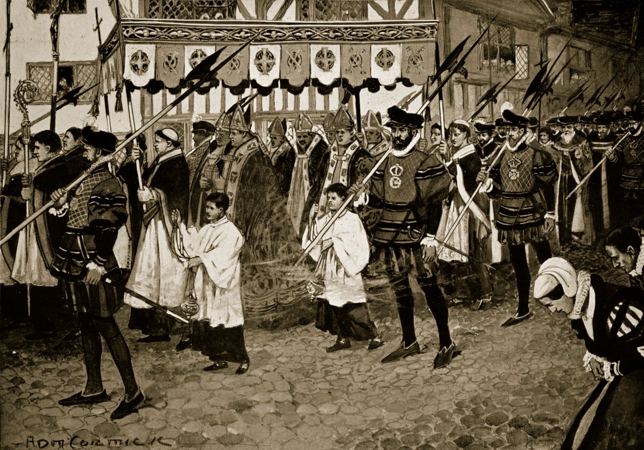 Pawła, ilustracja z "Historii narodu brytyjskiego" Hutchinsona, ok. 1920 r. autorstwa Arthur David McCormick