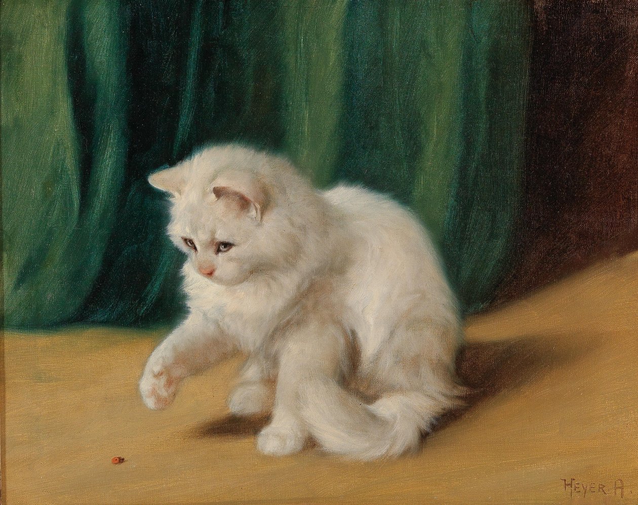 Kot z biedronką autorstwa Arthur Heyer