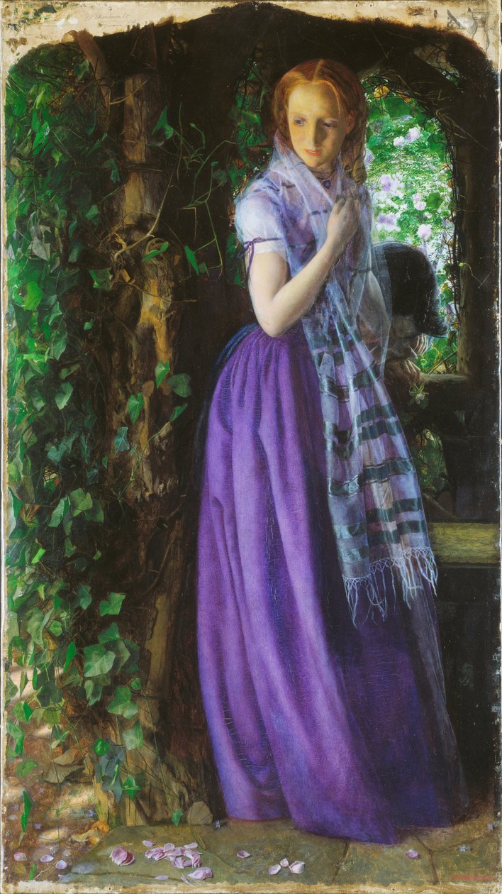 Kwietniowa miłość autorstwa Arthur Hughes