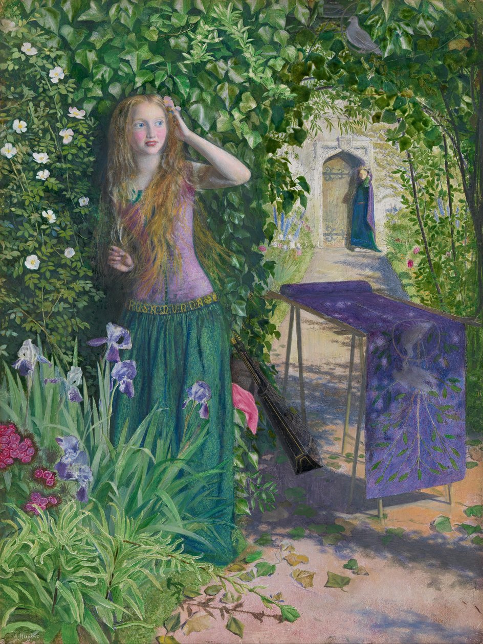 Targi Rosamunda autorstwa Arthur Hughes