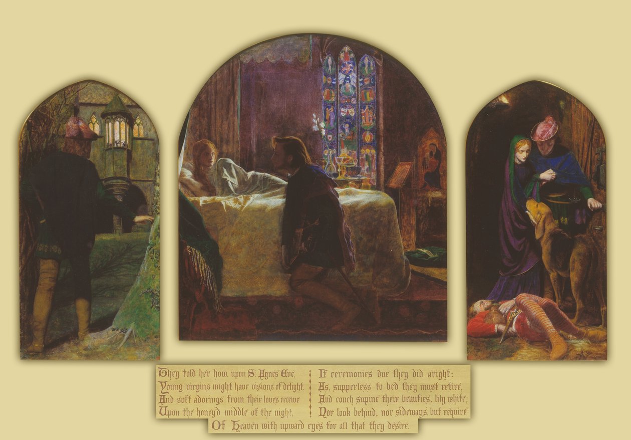 Wigilia św. Agnieszki autorstwa Arthur Hughes