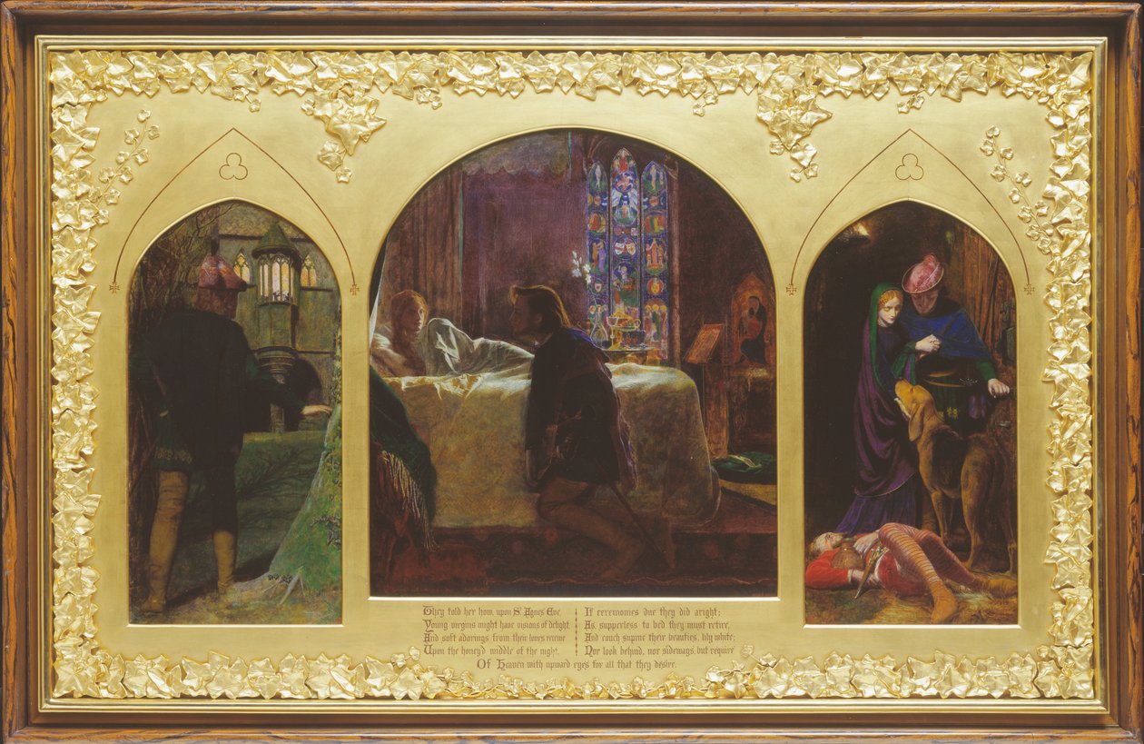 Wigilia św. Agnieszki autorstwa Arthur Hughes
