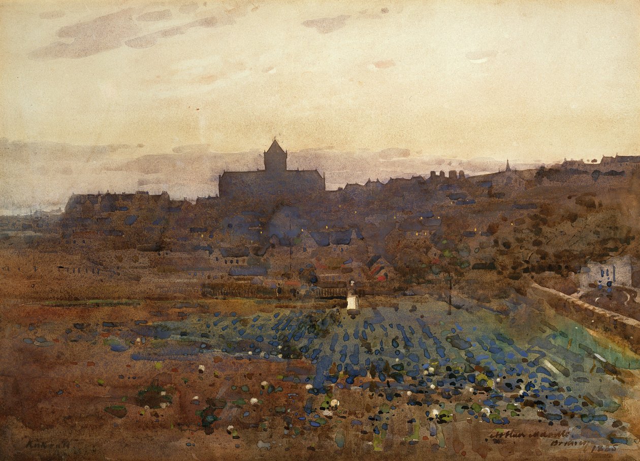 Kirkwall, Orkady, 1885 r. autorstwa Arthur Melville
