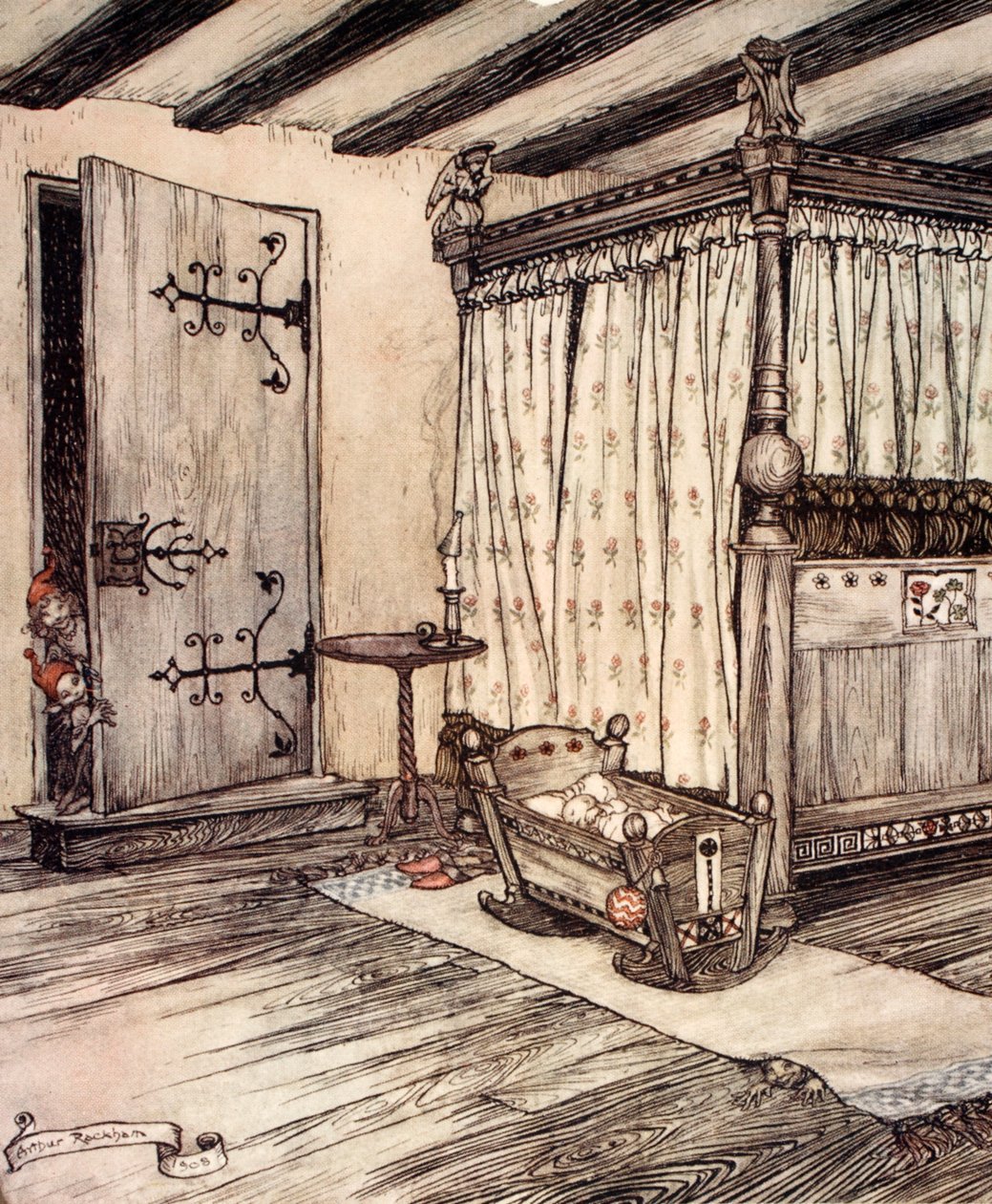 ...Prawie czas baśni, ilustracja ze "Snu nocy letniej" Williama Szekspira, 1908 r. autorstwa Arthur Rackham