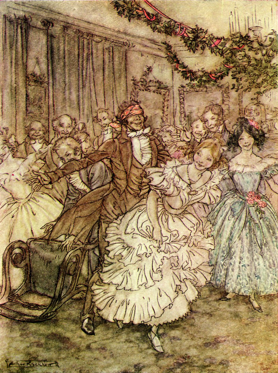 Opowieść wigilijna Karola Dickensa autorstwa Arthur Rackham