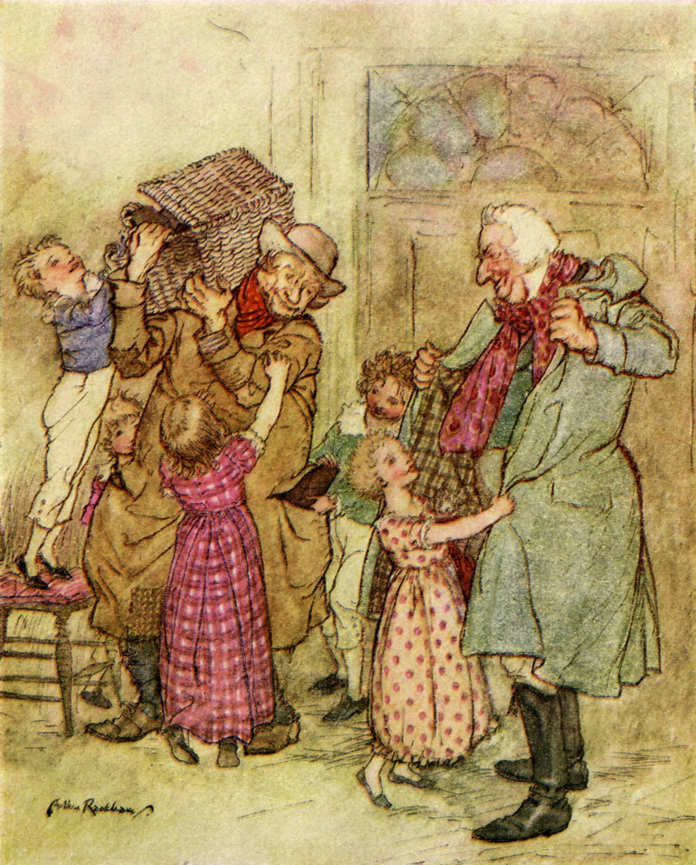 Opowieść wigilijna Karola Dickensa autorstwa Arthur Rackham