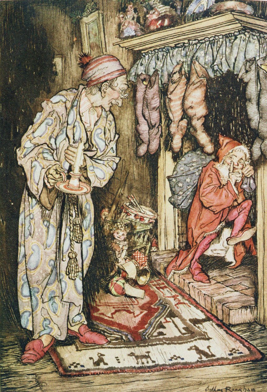 Ilustracje bożonarodzeniowe, z „Nocy przed Bożym Narodzeniem” Clementa C. Moore