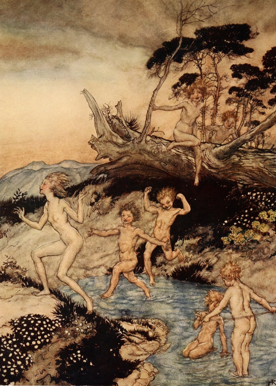 Och, jaki to był dobry czas, żeby żyć, ilustracja z „Cudownej książki dla dziewcząt i chłopców” Nathaniela Hawthorne