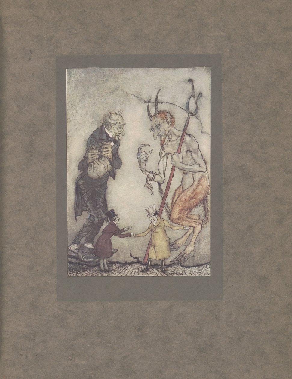 „Old Scratch ma wreszcie swój, hej”, 1915 autorstwa Arthur Rackham
