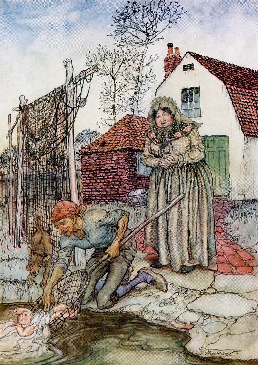Ryba i pierścień, z angielskich bajek opowiedzianych przez F.A. Steela, 1927 autorstwa Arthur Rackham