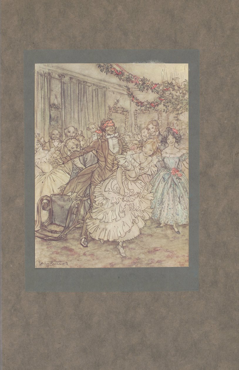 „Tak, jak poszedł za tą pulchną siostrą w koronkowej koszulce!”, 1915 autorstwa Arthur Rackham