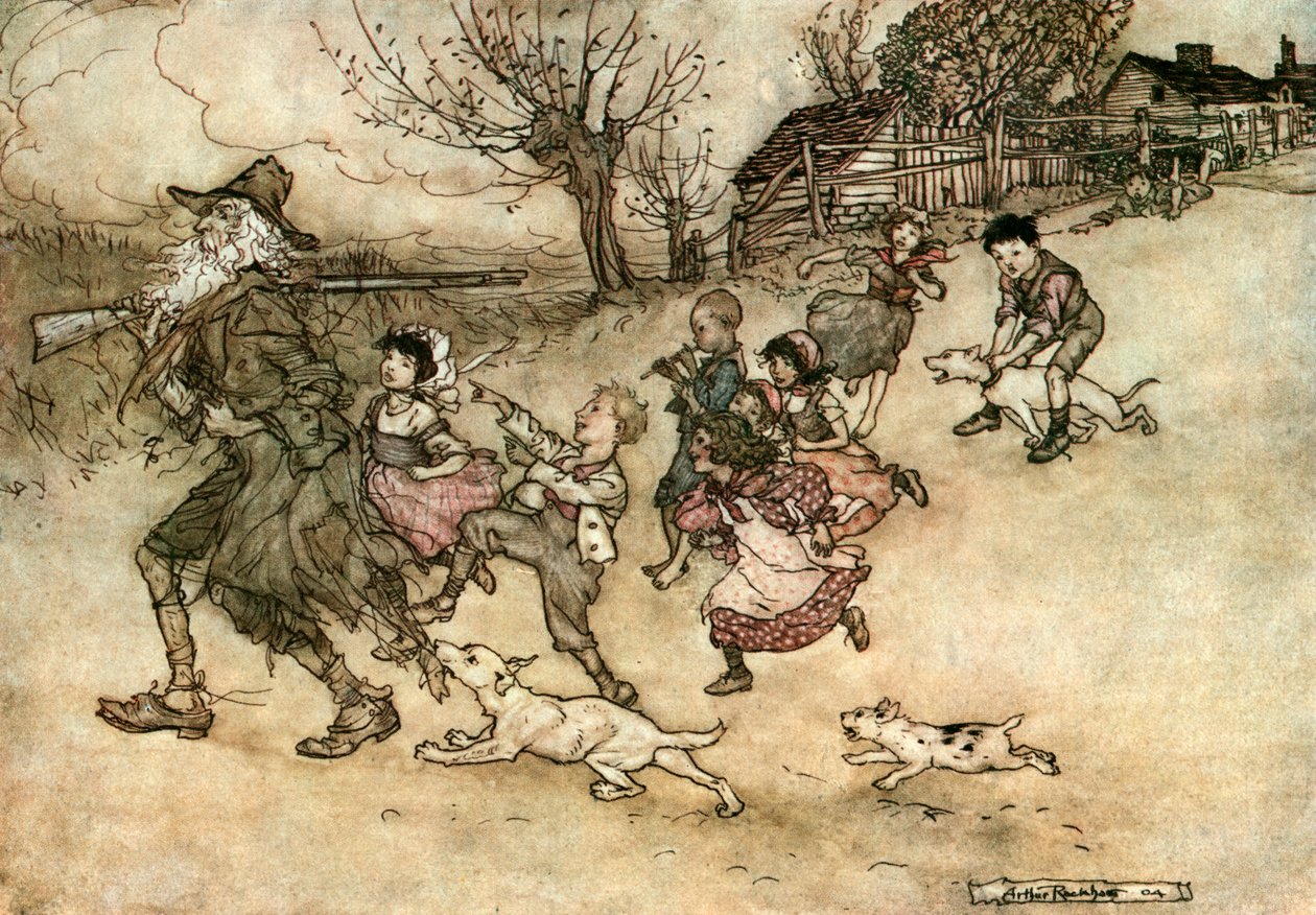 Washington Irving jest krótki autorstwa Arthur Rackham