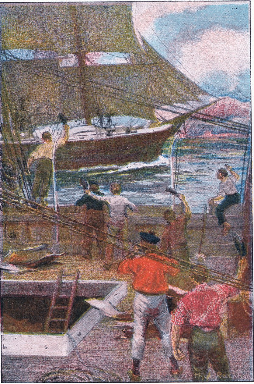 Wydaliśmy trzy długie, głośne okrzyki autorstwa Arthur Rackham