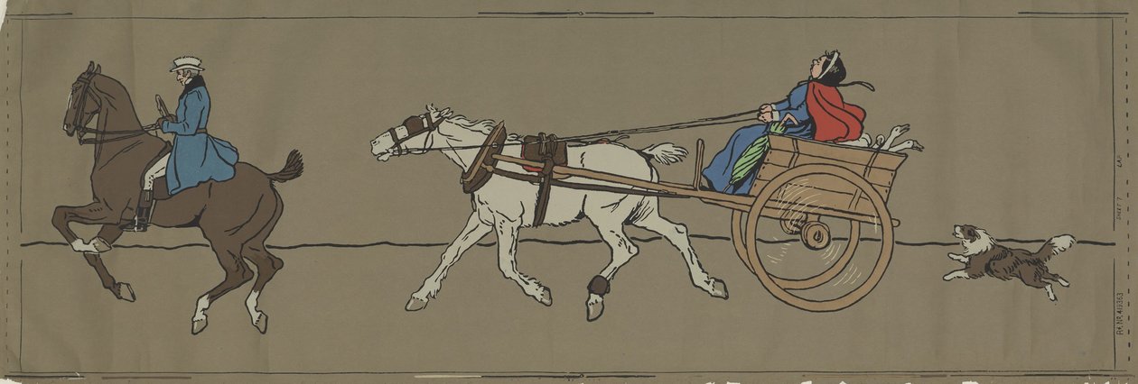 Fryz myśliwski autorstwa Arthur Sanderson und Sons Ltd.
