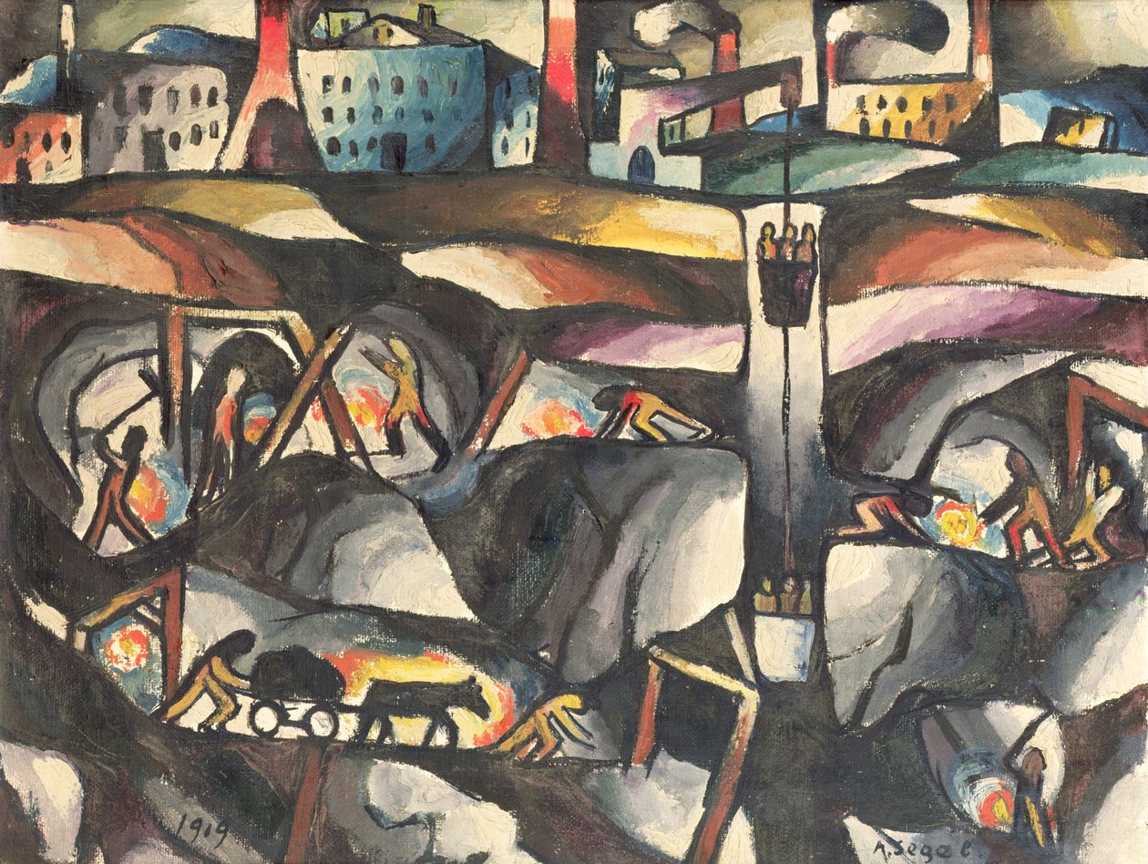Górnictwo, 1919 autorstwa Arthur Segal