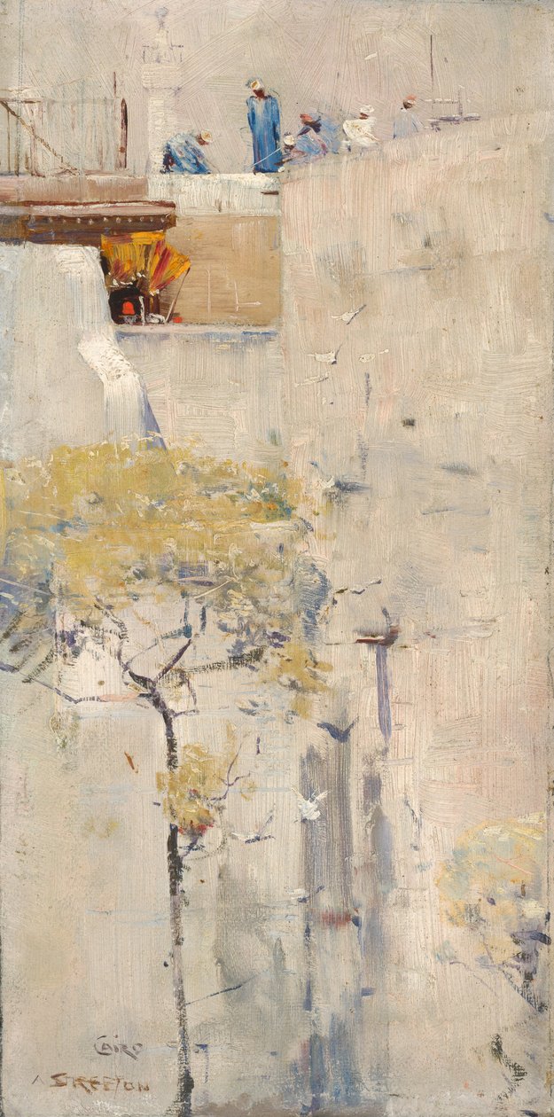 (Budowniczy domów, Kair) autorstwa Arthur Streeton