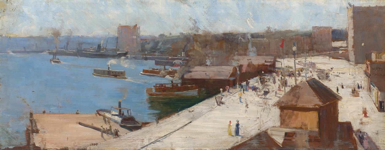Nabrzeże okrągłe autorstwa Arthur Streeton
