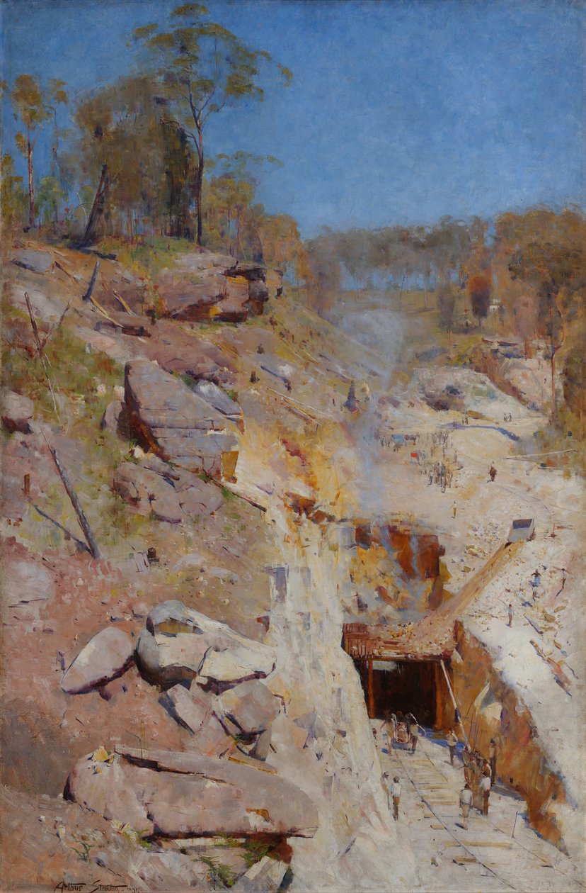 Pożary na autorstwa Arthur Streeton
