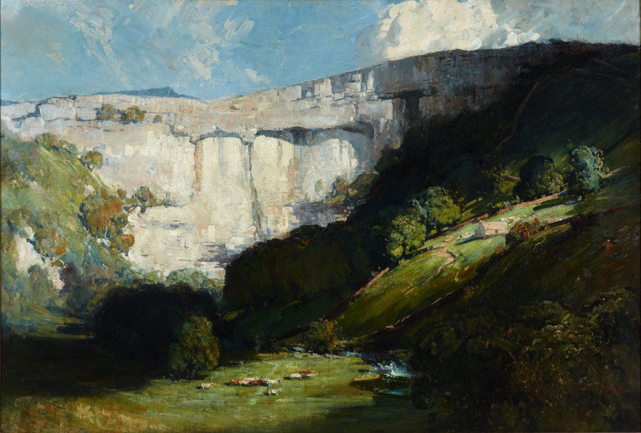 Zatoka Malham autorstwa Arthur Streeton
