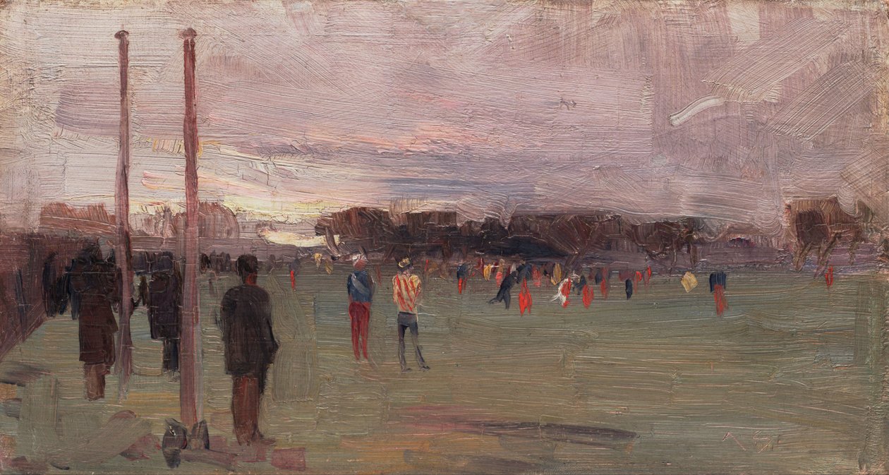 Gra narodowa autorstwa Arthur Streeton