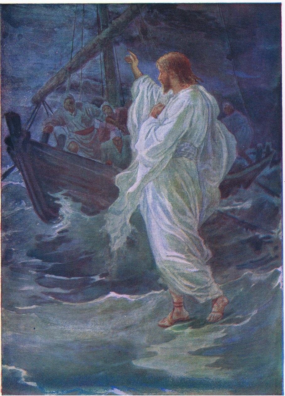 Chrystus chodzący po morzu autorstwa Arthur Twidle