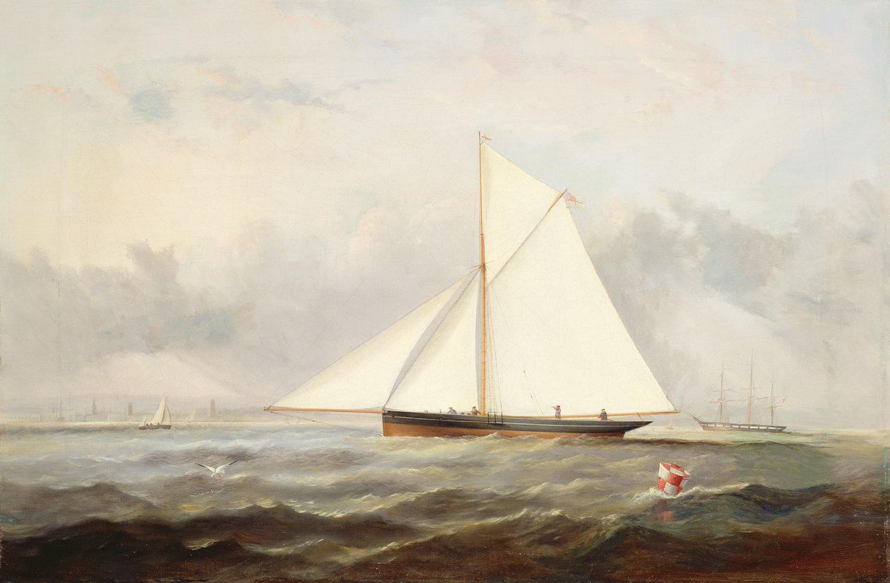 Jacht kuter off Ryde autorstwa Arthur Wellington Fowles