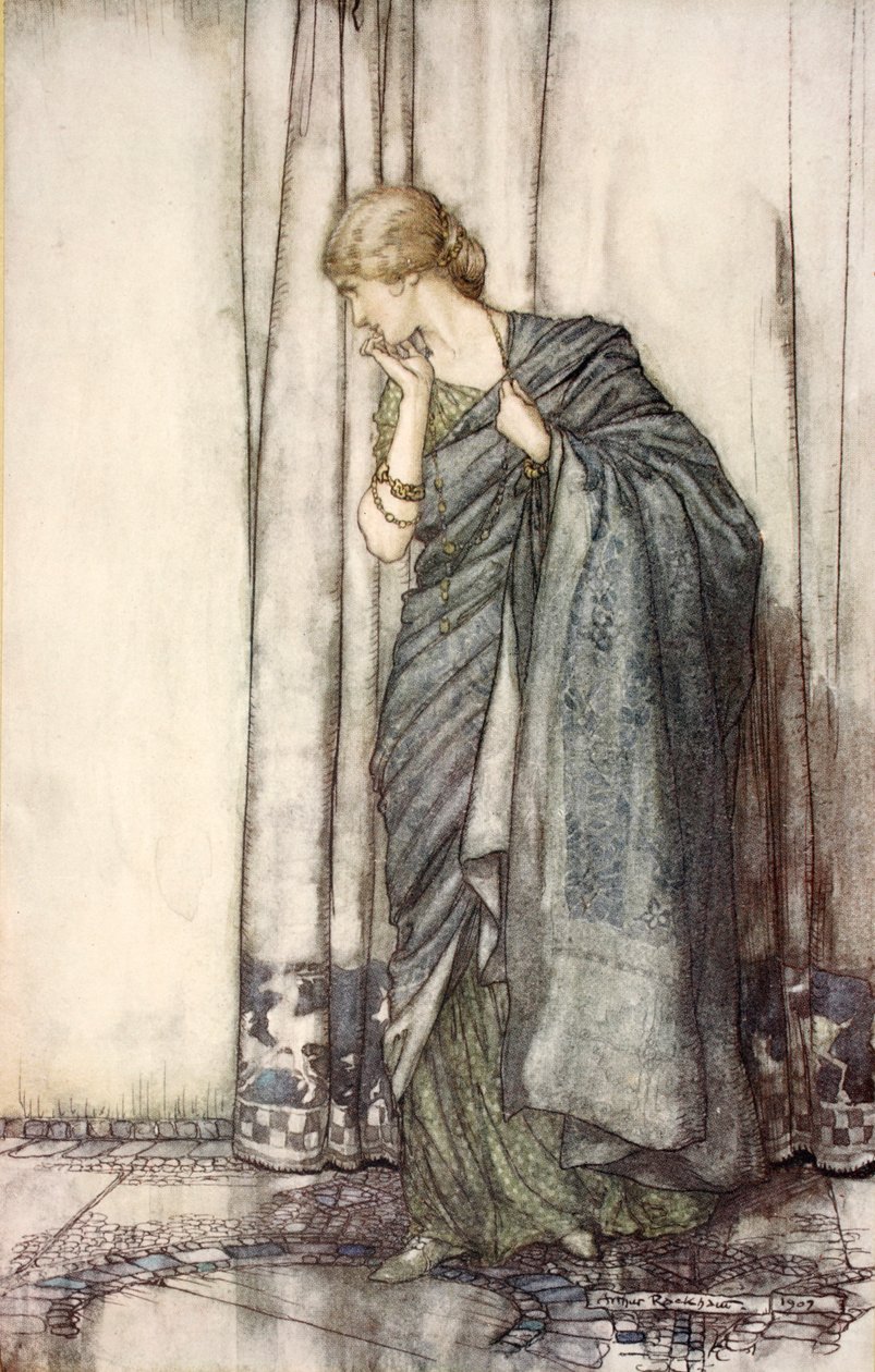 Helena, ilustracja ze „Snu nocy letniej” Williama Szekspira autorstwa Arthur (after) Rackham