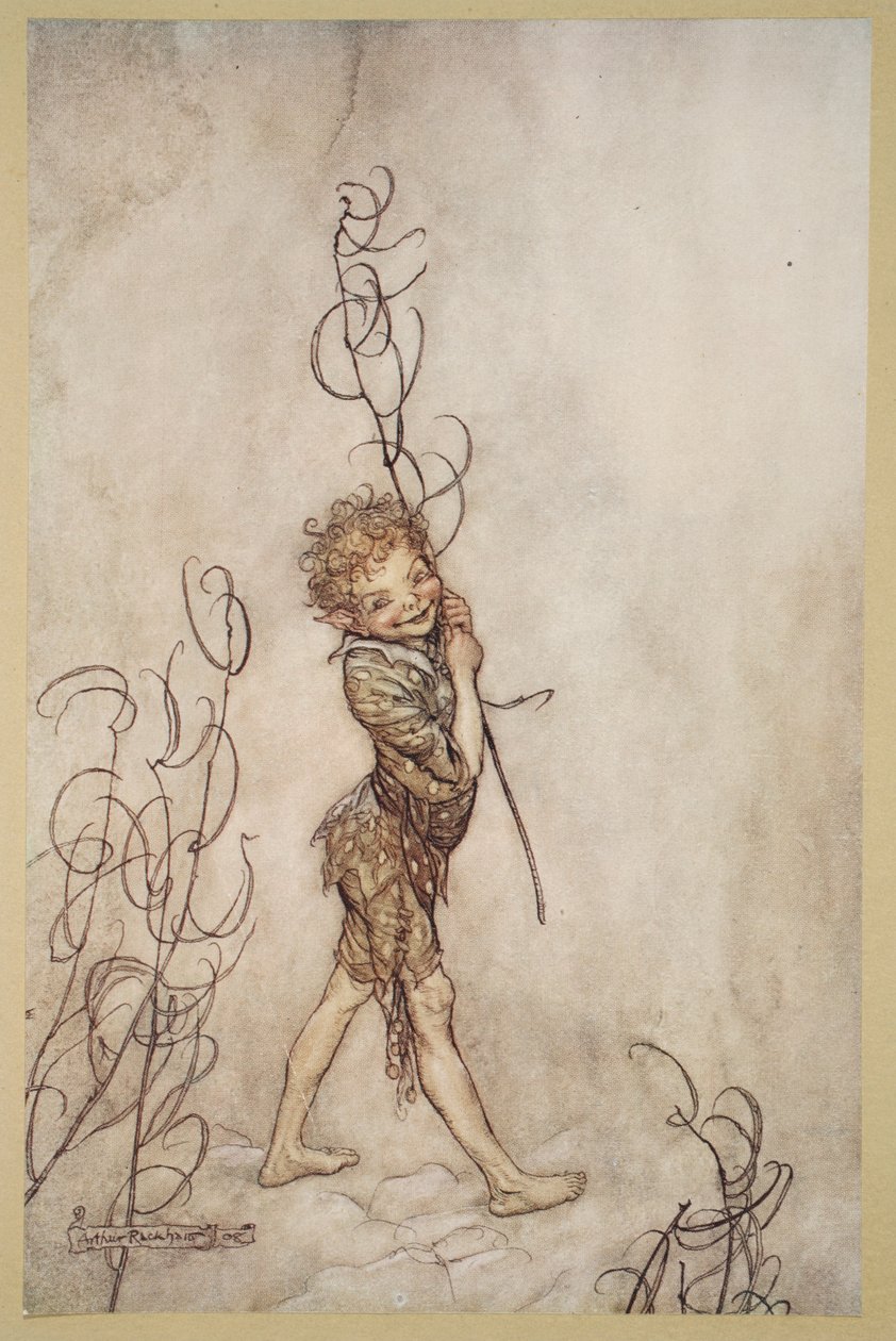Boże, co za głupcy ci śmiertelnicy!, ilustracja z „Snu nocy letniej” Williama Szekspira autorstwa Arthur (after) Rackham
