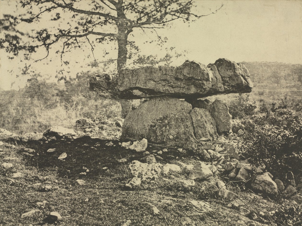 Dolmen, Cap del Puetch, Ariège, Francja autorstwa Arthur A. Taylor