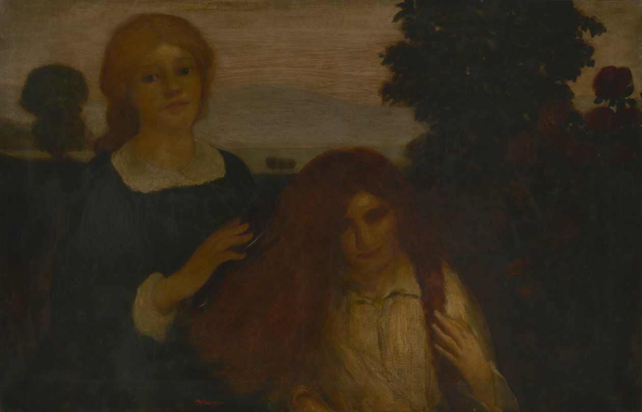 Róża do róży autorstwa Arthur B. Davies