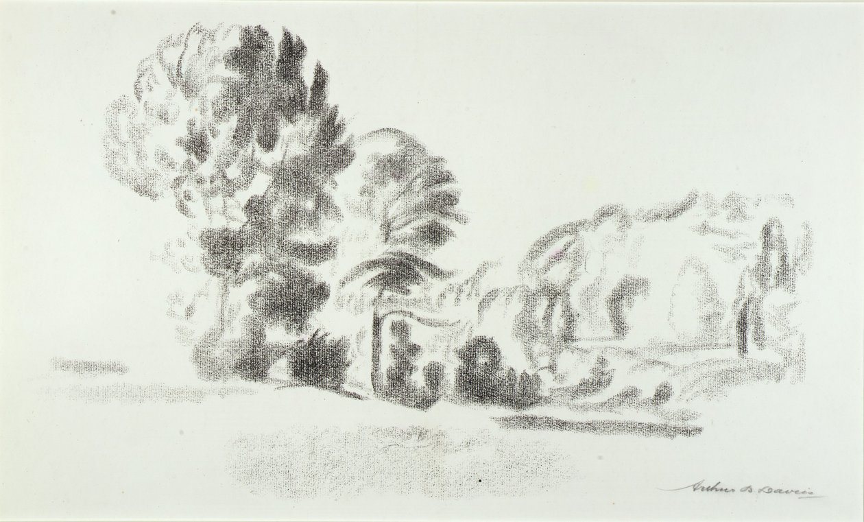 Brzeg jeziora Rockland autorstwa Arthur B. Davies