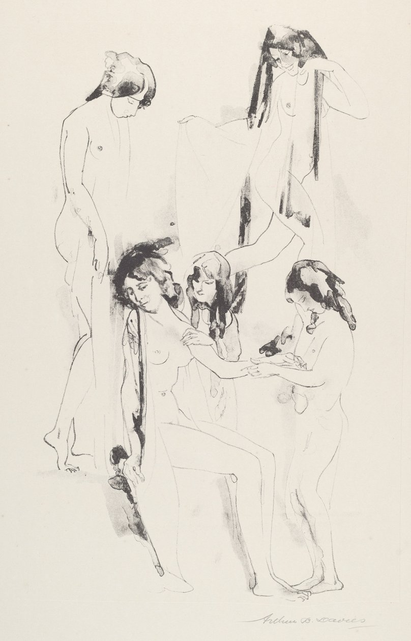 Pomieszanie melodii z cienia autorstwa Arthur B. Davies