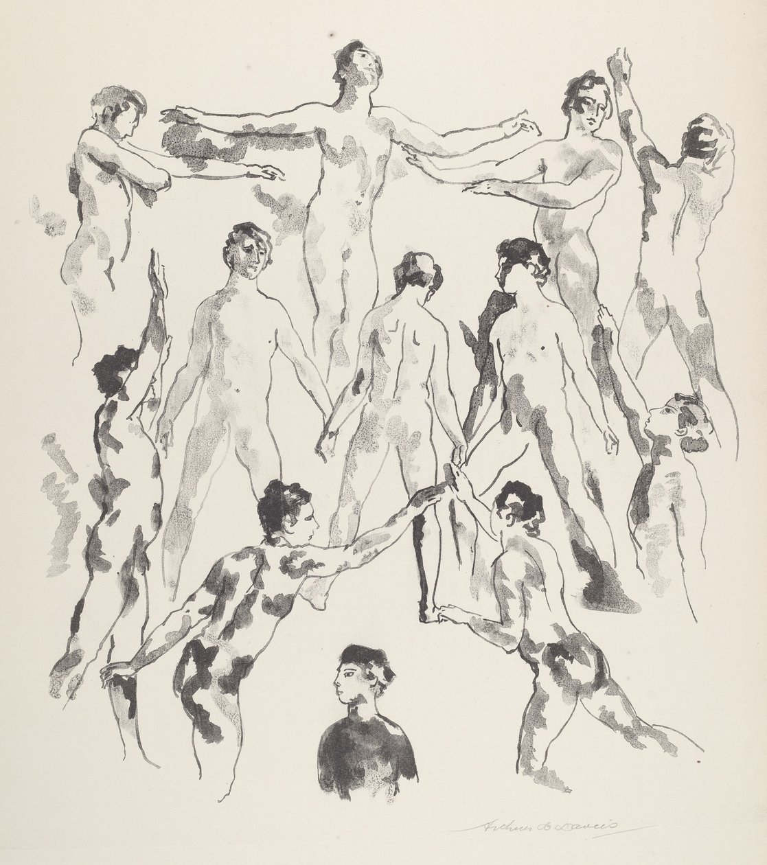 Dwunastu mężczyzn autorstwa Arthur B. Davies